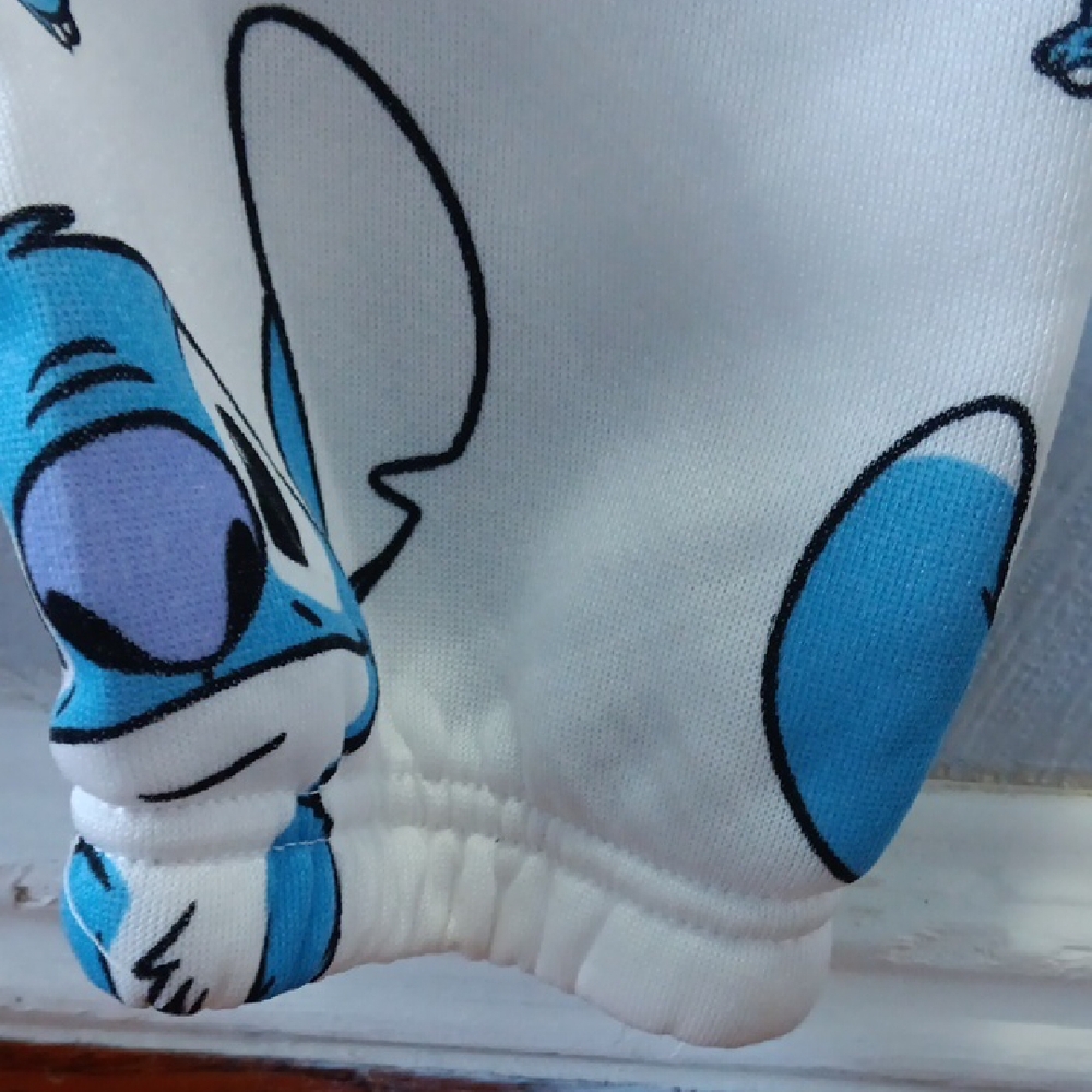 Disney White and Blue Stitch Joggers NWT - Picture 5 of 5